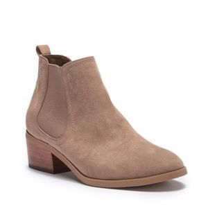 Taupe Faux Suede Chelsea Boot